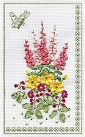 Набор для вышивания "Панно с бабочкой", 18 см х 28,9 см артикул 13419b.